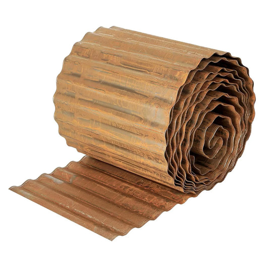 HiMISS Corrugated Galvanized Steel Garden Edging Border