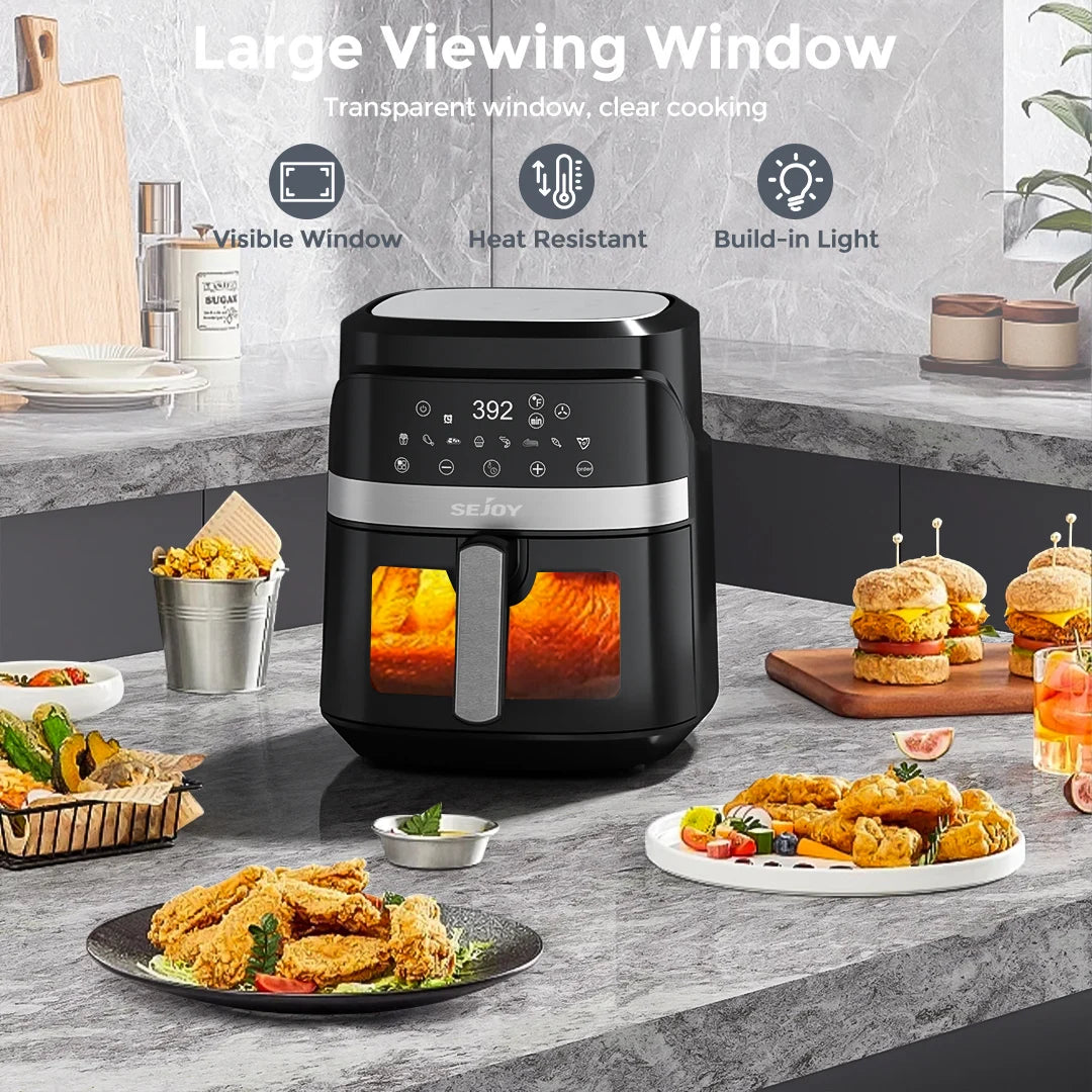 Sejoy Multifunction Air Fryer Electric Countertop Oven Cooker