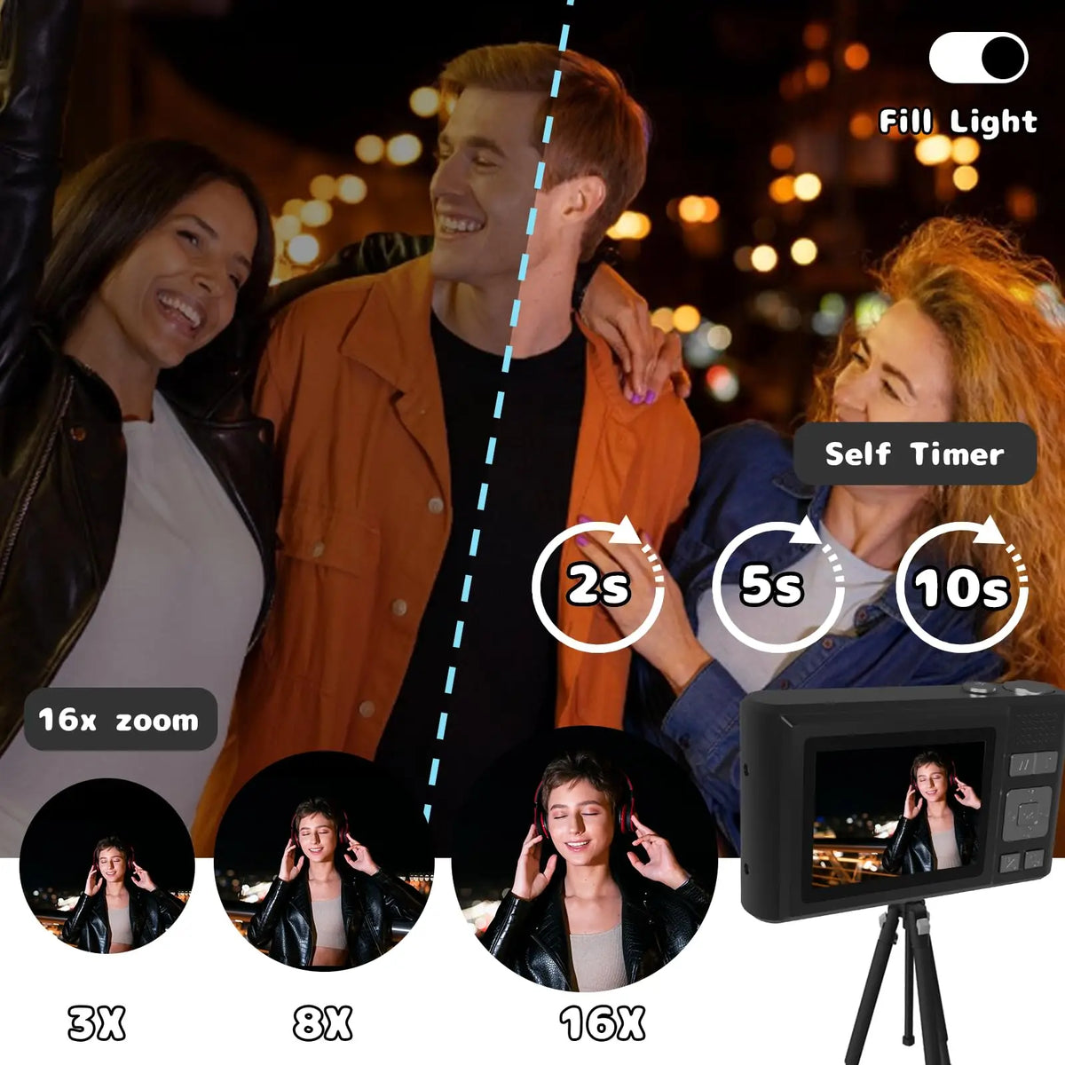 4K Digital Camera With Autofocus, 48MP Vlogging And 16X Zoom