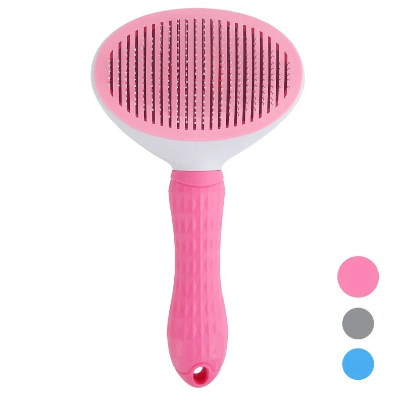 Self Cleaning Grooming Brush Hair Remover for Dogs and Cats
