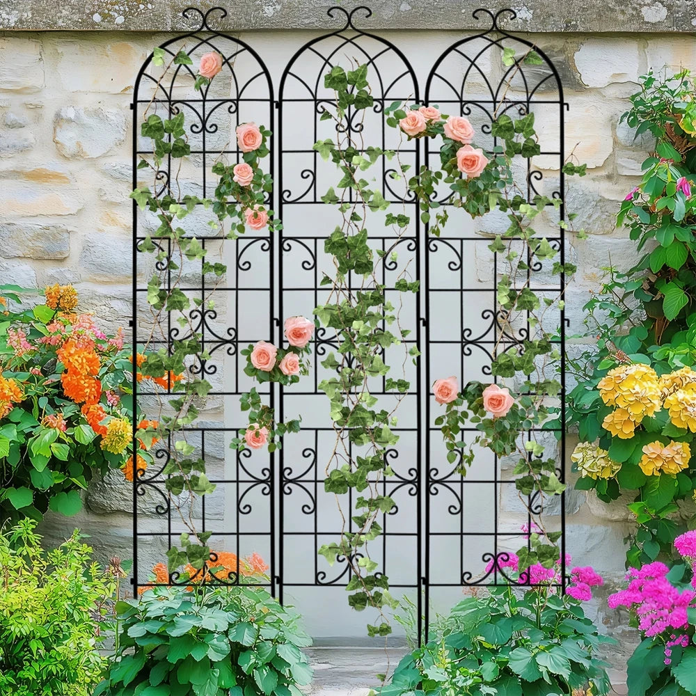 Rustproof Metal Garden Trellis For Climbing Plants Support