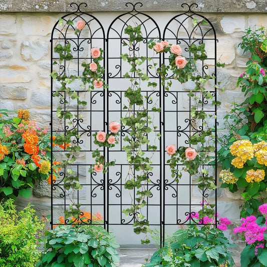 Rustproof Metal Garden Trellis For Climbing Plants Support
