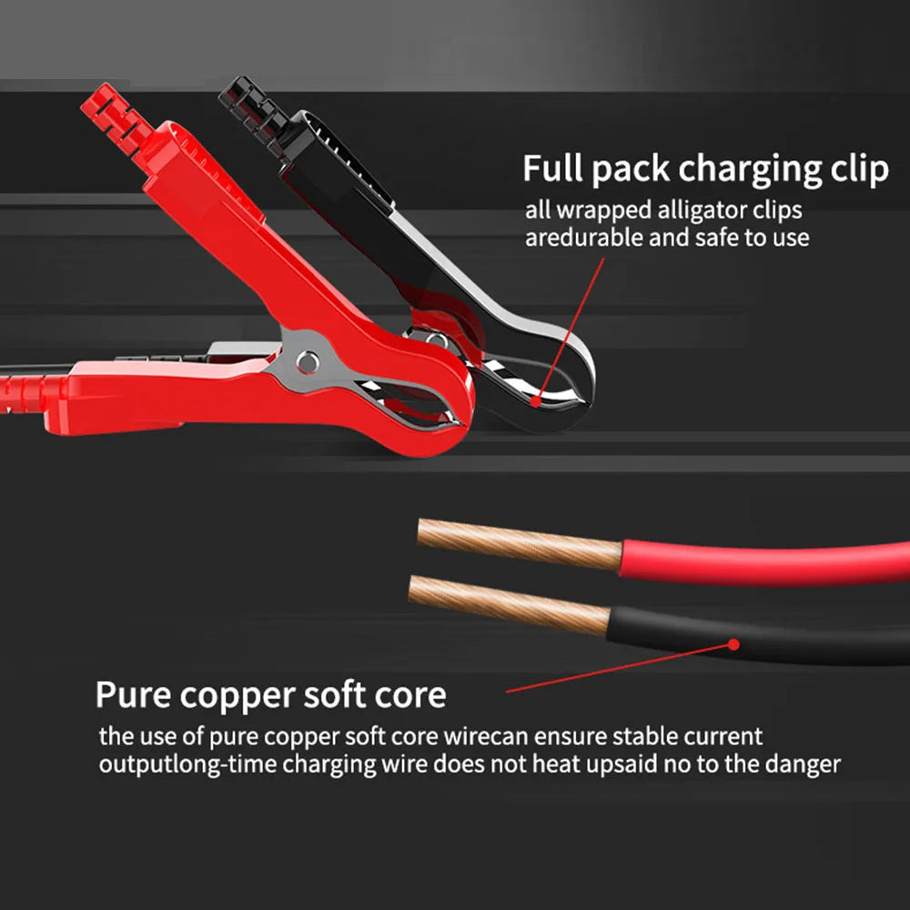 Universal Intelligent Car Battery Charger With Digital Display