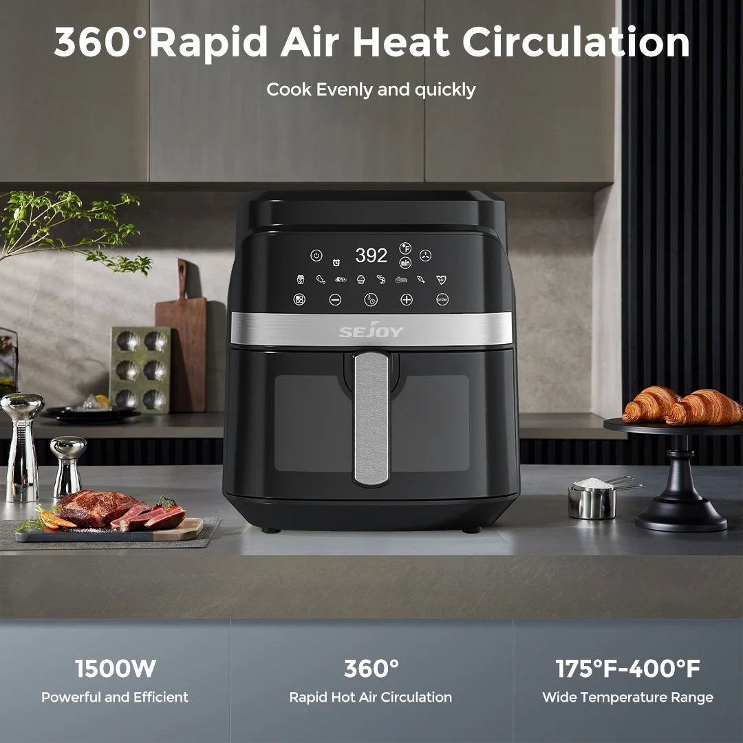 Sejoy Multifunction Air Fryer Electric Countertop Oven Cooker