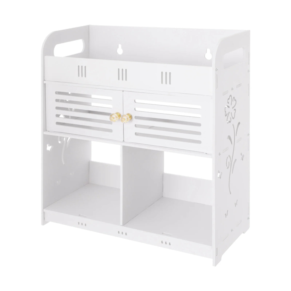 Bymaocar Minimalist Wall Mounted Bathroom Storage Rack