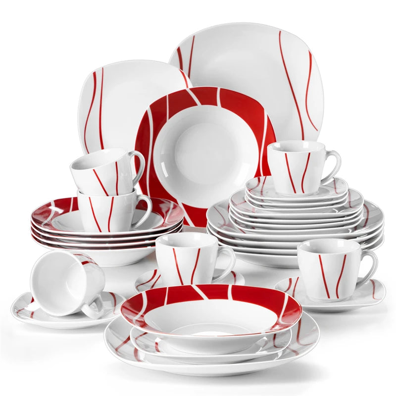 Malacasa Felisa Elegant Porcelain Dinnerware Collection