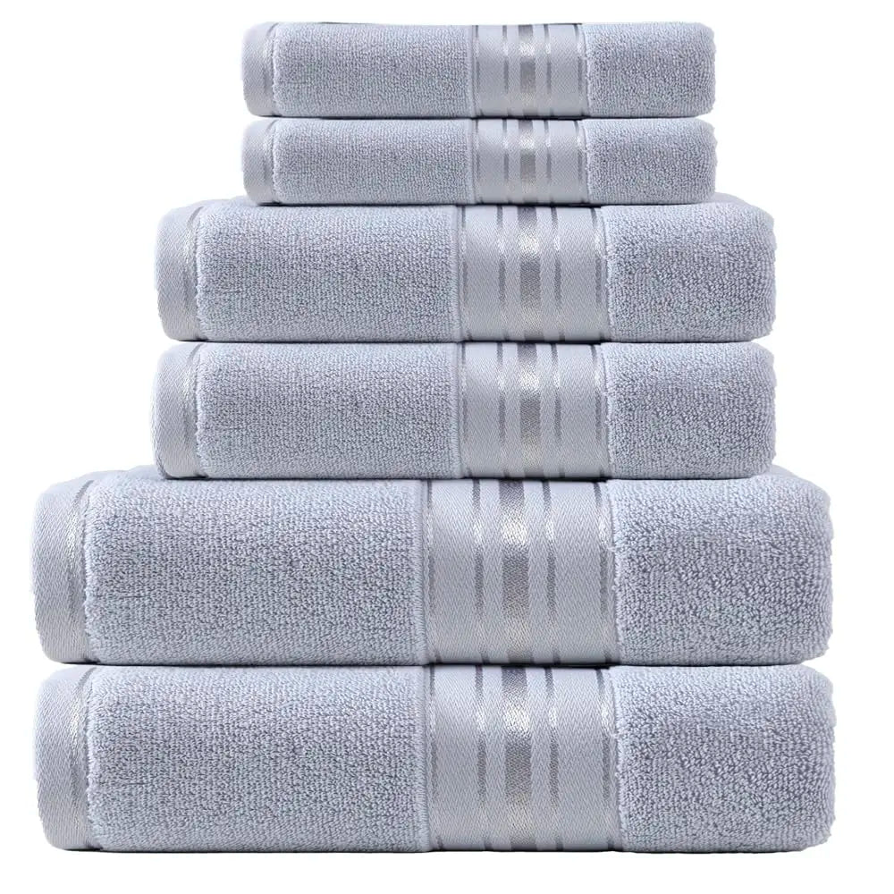 Luxury Turkish Cotton Towel Set With Bath Towels And Washcloths