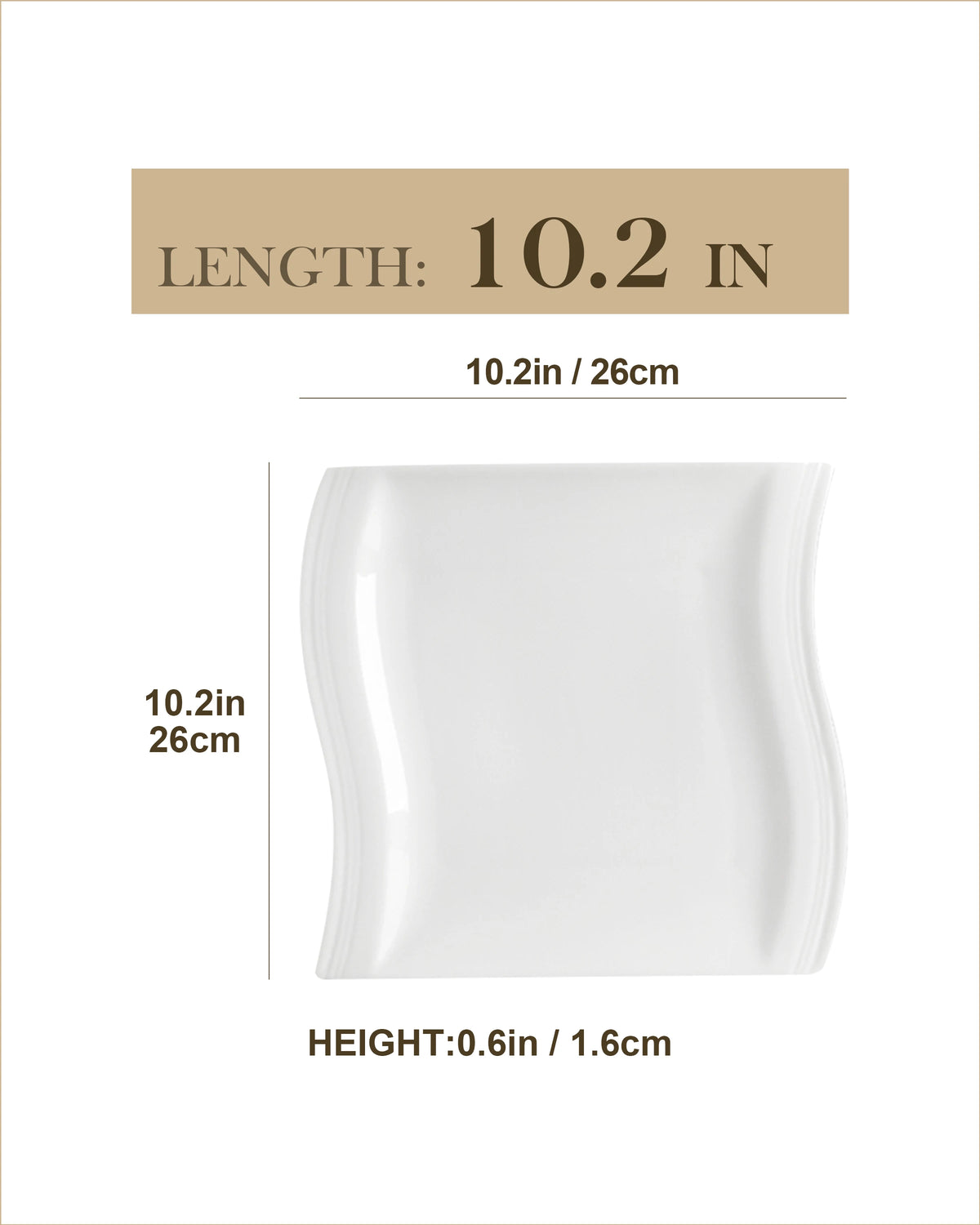 Malacasa Flora Series Ceramic Dinner Plates For Modern Living