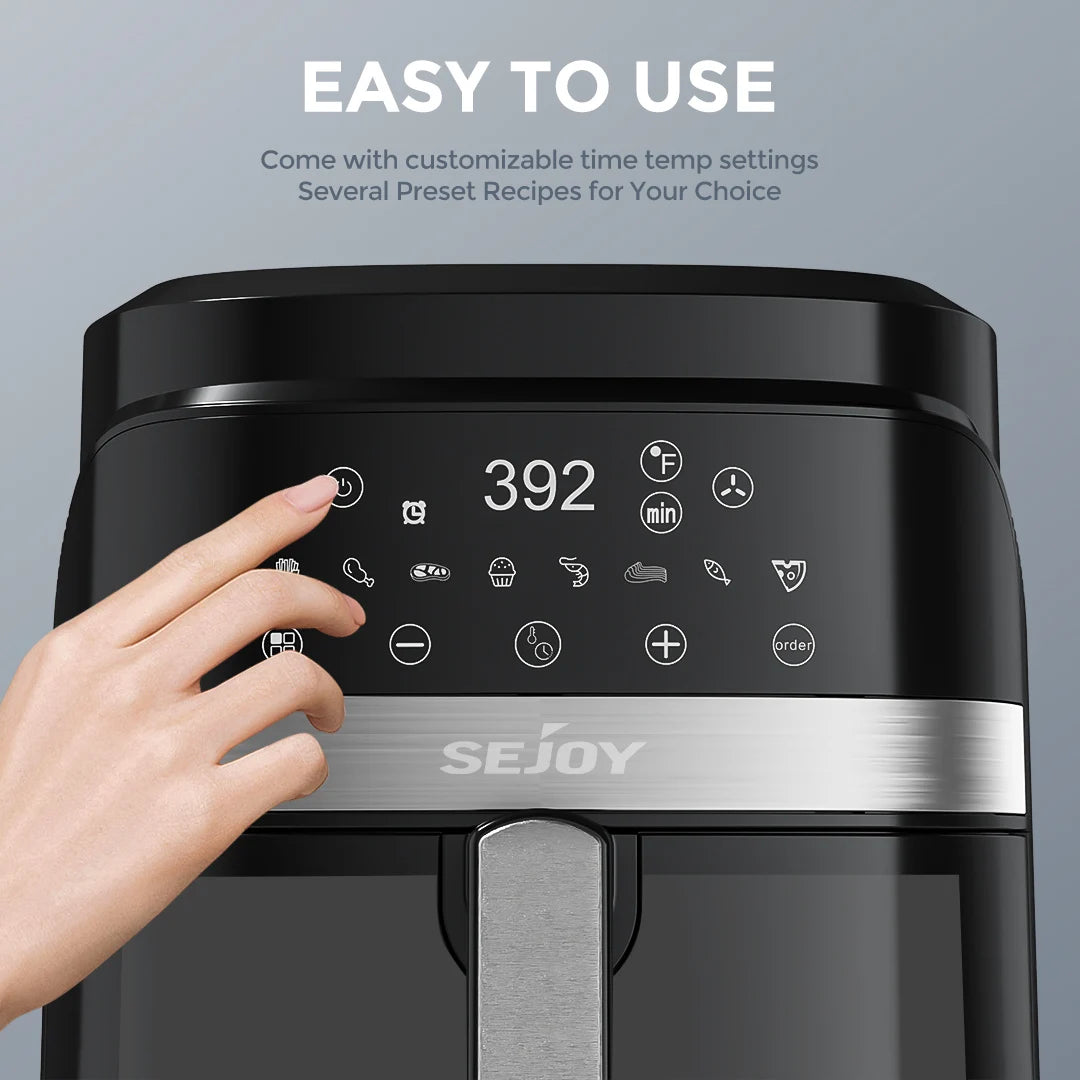 Sejoy Multifunction Air Fryer Electric Countertop Oven Cooker