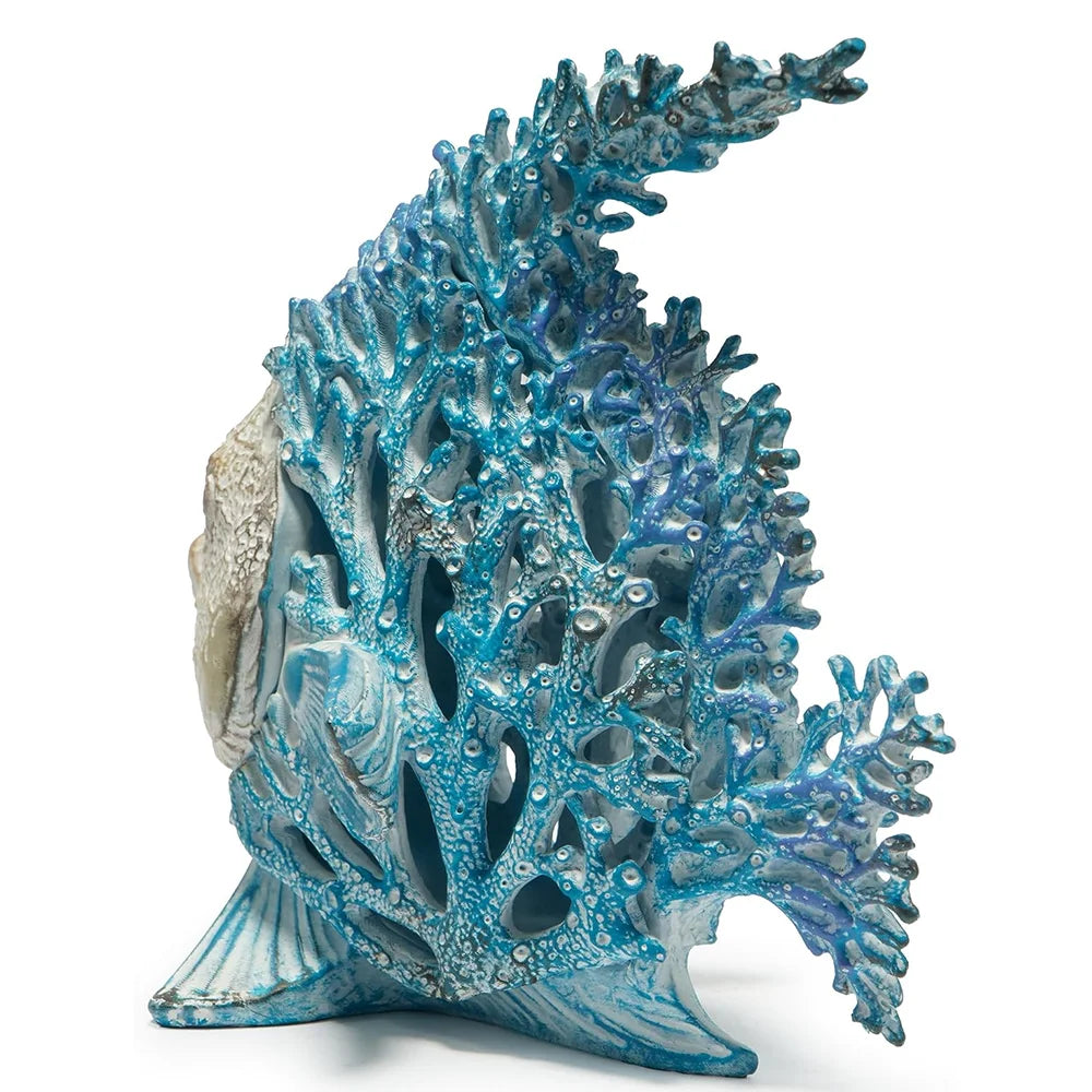 Hodao Angelfish Coral Reef Resin Sculpture Coastal Ocean Decor