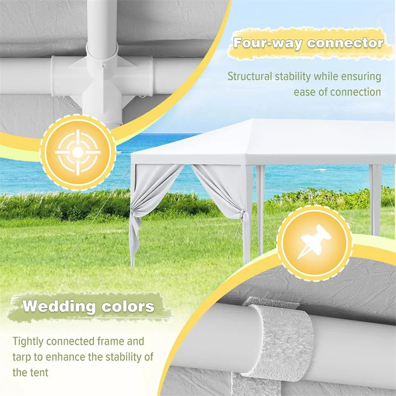 Tooluck Heavy Duty Party Tent Gazebo Canopy For Outdoor Events