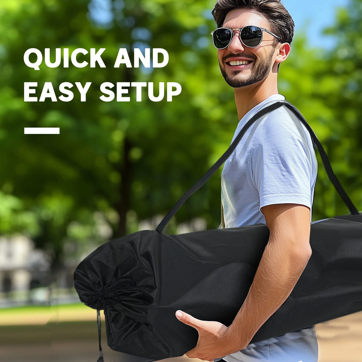 Outsunny Padded Double Folding Camping Chair for Adults