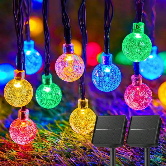 Bhony Waterproof Solar String Lights for Outdoor Garden Decor