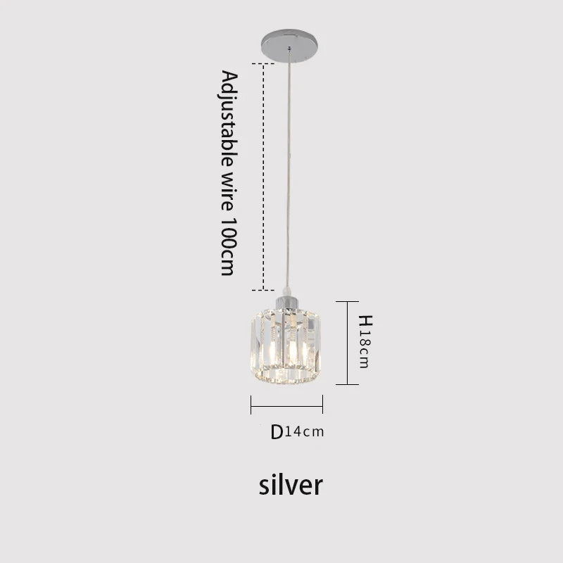 Vetulus Modern K9 Crystal Minimalist Ceiling Chandelier Lamp